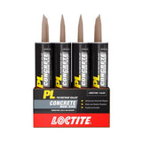 Loctite PL Limestone Polyurethane Concrete and Masonry Filler and Sealant 10 oz, Pack of 12