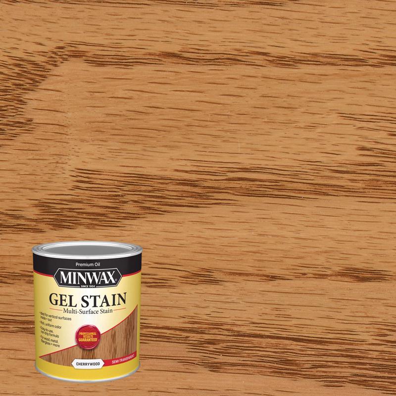 Minwax Gel Stain Semi-Transparent Cherrywood Oil-Based Gel Stain 1 qt