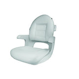 Tempress Elite Helm High Back Seat, White Shell, White/White Cushions