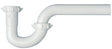 Plumb Pak PP941W P-Trap, 1-1/4 in, Slip-Joint, Plastic, White