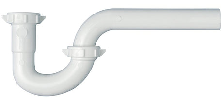 Plumb Pak PP941W P-Trap, 1-1/4 in, Slip-Joint, Plastic, White