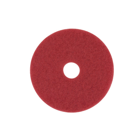 3M Scotch-Brite 16 in. D Non-Woven Natural/Polyester Fiber Buffer Floor Pad Red, Pack of 5