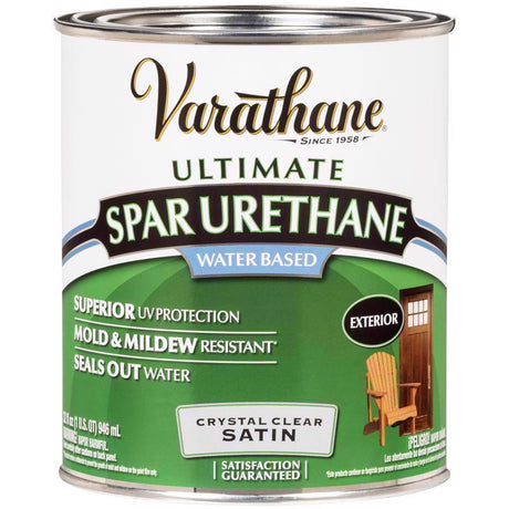Varathane Spar Urethane Exterior Water Based Exterior Satin 1 qt. 2-3 hr., Pack of 2