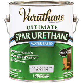 Varathane Ultimate Satin Clear Water-Based Spar Urethane 1 gal, Pack of 2