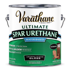 Varathane Ultimate Gloss Clear Water-Based Spar Urethane 1 gal, Pack of 2