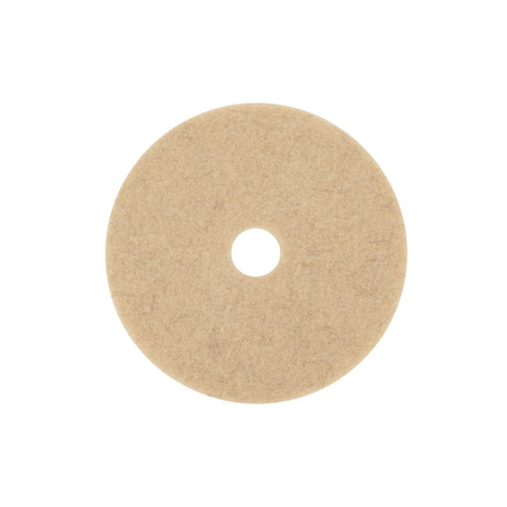 3M Natural Blend 17 in. D Non-Woven Natural/Polyester Fiber Floor Polishing Pad Tan, Pack of 5