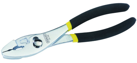 STANLEY 84-098 Slip-Joint Plier, 8 in OAL, 11/16 in Jaw Opening, Black Handle, Cushion Grip Handle, 1-3/8 in L Jaw