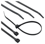 Calterm 73272 Cable Tie, 2 in Max Bundle Dia, 6/6 Nylon, Black, 8 in L, 100/BAG