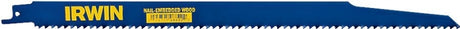 Irwin 372156P5 Reciprocating Saw Blade, 3/4 in W, 12 in L, 6 TPI, Cobalt Cutting Edge