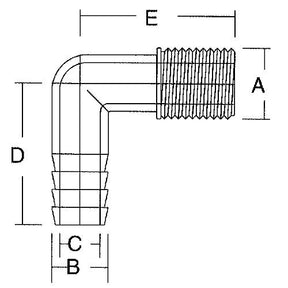 Forespar Marelon Female Elbow