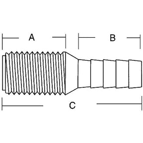 Forespar CF252 Marelon Hose Adaptor/Tailpipe
