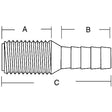 Forespar CF252 Marelon Hose Adaptor/Tailpipe