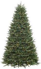 PULEO ASIA LIMITED 314-WVG2-75NA-75F5LW8 Christmas Tree, 7.5 ft H, Spruce Family, UL Direct Plug, LED Lights Bulb