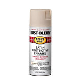 Rust-Oleum 7793830 Rust Preventative Spray Paint, Low Satin, Shell White, 12 oz, Can