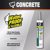 DAP Gray Silicone Concrete and Masonry Filler and Sealant 10.1 oz, Pack of 12
