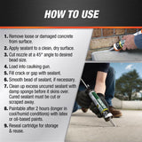 DAP Gray Silicone Concrete and Masonry Filler and Sealant 10.1 oz, Pack of 12