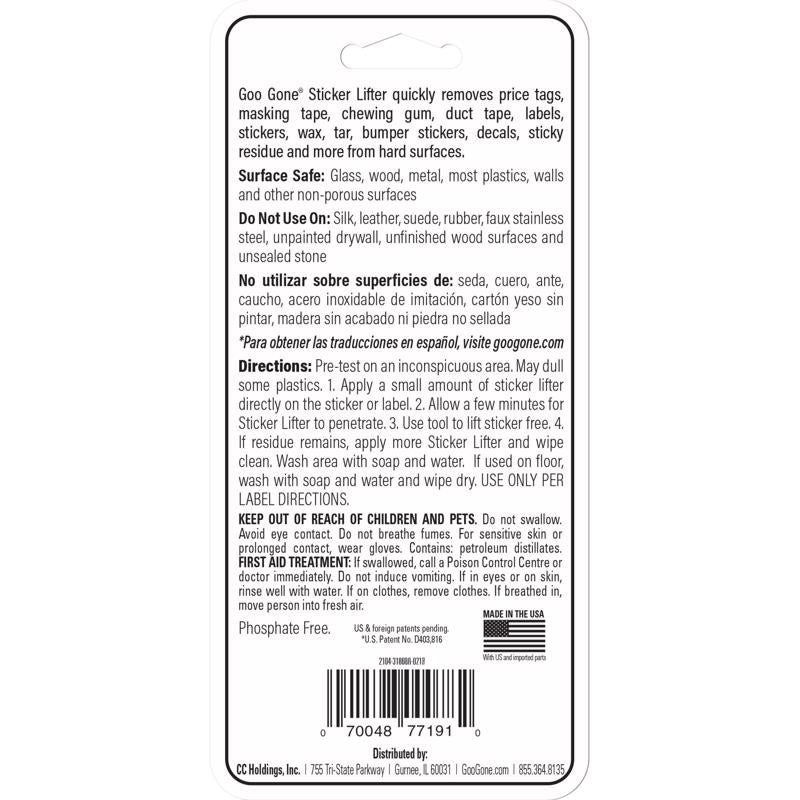 Goo Gone Liquid Tape and Sticker Remover 2 oz, Pack of 6