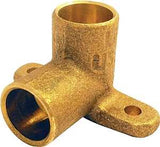 DROP ELBOW 90DEG BRS 1/2IN CXC
