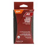 Ace 5 in. L X 3 in. W X 1 in. 80 Grit Medium Wedge Sanding Sponge