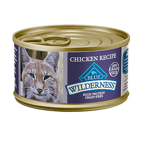 Blue Buffalo Wilderness All Ages Chicken Pate Cat Food Grain Free 5.5 oz, Pack of 24