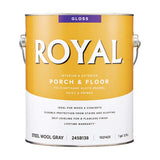 Royal Gloss Steel Wool Gray Porch and Floor Paint+Primer 1 gal, Pack of 4