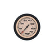 Sierra 59703P Sahara Series 3" Black & Tan 0-7,000 RPM Dial Range Tachometer Gauge with Outboard Alternator or Coil Sender Code