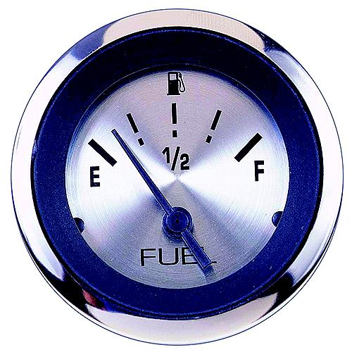Sierra 63477P Sterling Series 2″ Stainless Steel Fuel Gauge & Requires ″F″ Sender Code