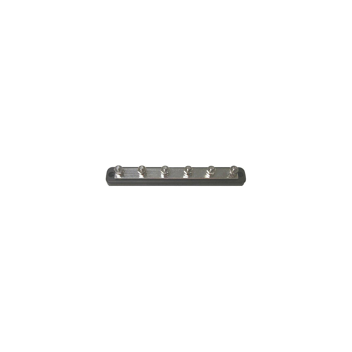 6 Gang 1/4" Stud Type Bus Bar, 150 Amp