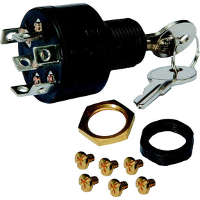 Sierra MP41000 Magneto 3 Position 5/8″ Polyester 6 Screw Terminal 12V 15 Amp Ignition Starter Switch