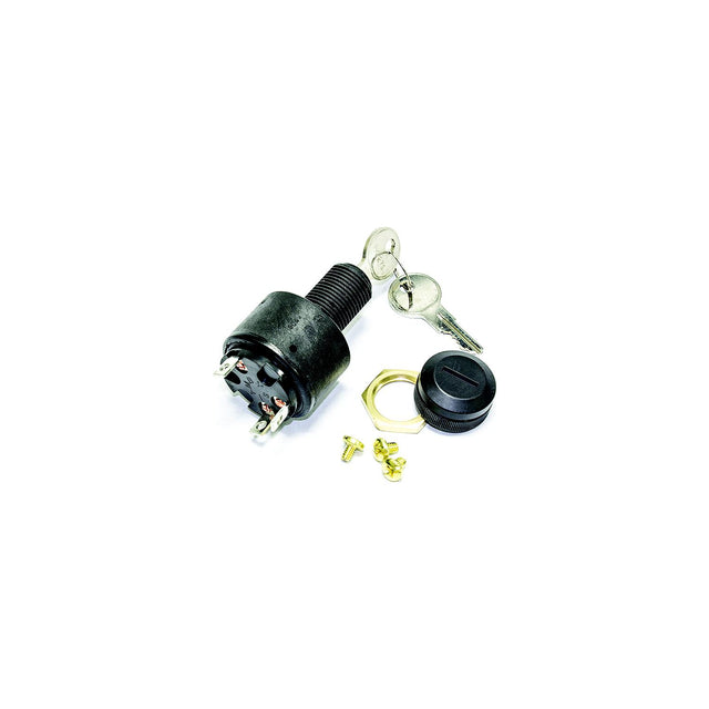 Sierra MP41030 Conventional 3 Position 5/8″ Polyester 3 Screw Terminal 12V 15 Amp Ignition Starter Switch