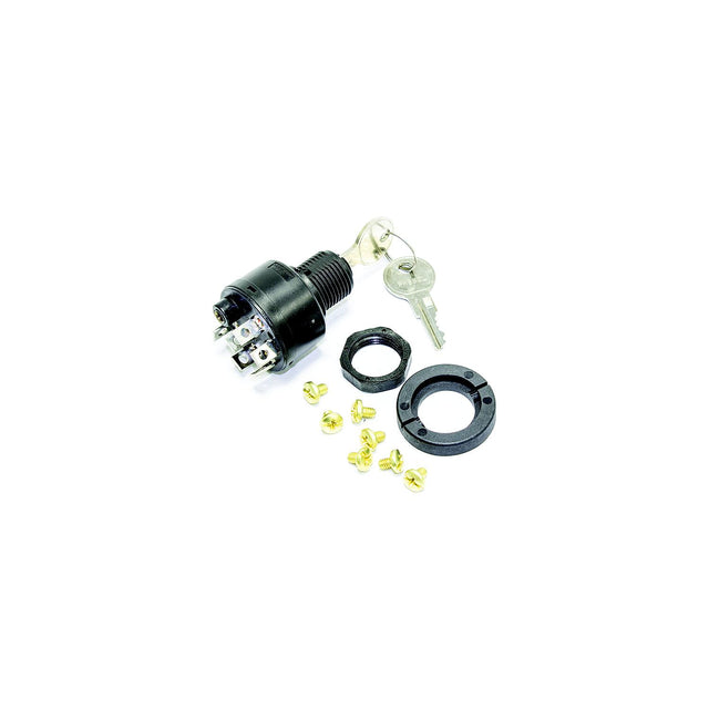 Sierra MP41080 4 Position 5/8″ Polyester 6 Screw 1 Boss Terminal 12V 15 Amp Ignition Starter Switch