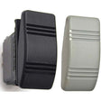 Contura III Non-Illuminated Weather Resistant Rocker Switch, Mom (On)/Off, Black & Gray