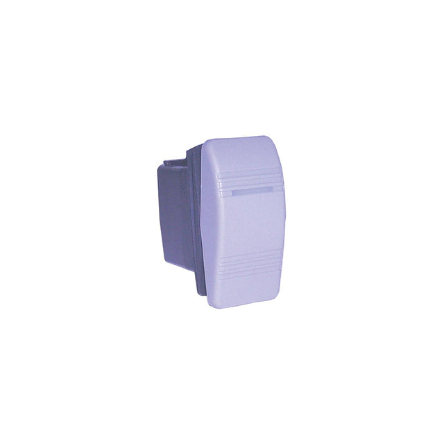 Contura III Illuminated Weather Resistant Illuminated Rocker Switch, On/Off/On, Black & Gray