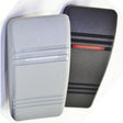 Contura III Illuminated Weather Resistant Illuminated Rocker Switch, Mom On/Off/On, Black & Gray