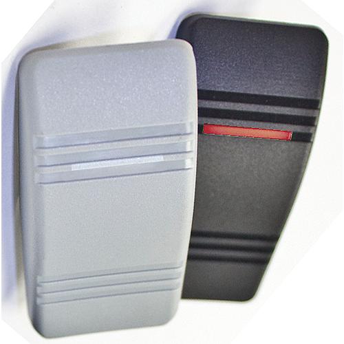 Contura III Illuminated Weather Resistant Illuminated Rocker Switch, On/Off, Black & Gray
