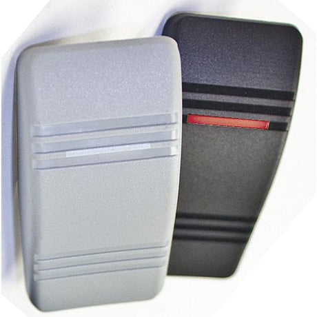 Contura III Illuminated Weather Resistant Rocker Switch, On/Off, Gray & Black