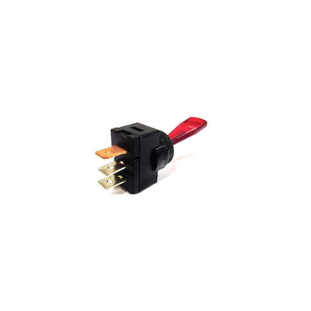 Sierra 2 Position Duckbill Lighted Toggle Swtch, Red