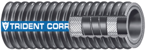Trident 2522384 Flex Corrugated Hardwall Exhaust Hose, 2-3/8 x 12.5'