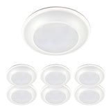 Halo HLS HLS6099501EWH-6BP Surface Light, 132 mA, 120 V, 16 W, LED Lamp, 900 Lumens, 5000 K Color Temp