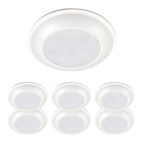 Halo HLS HLS6099501EWH-6BP Surface Light, 132 mA, 120 V, 16 W, LED Lamp, 900 Lumens, 5000 K Color Temp