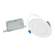 Halo HLB Lite Series HLBSL406FS5 Canless Downlight, 8.3, 8.5 W, 120 V, LED Lamp, Plastic, White, Matte