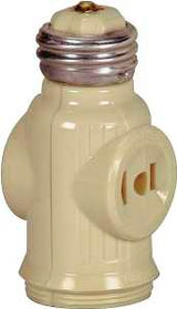 Eaton Wiring Devices BP715V Adapter, 660 W, 2 -Outlet, Thermoplastic, Ivory
