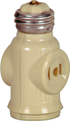 Eaton Wiring Devices BP715V Adapter, 660 W, 2 -Outlet, Thermoplastic, Ivory
