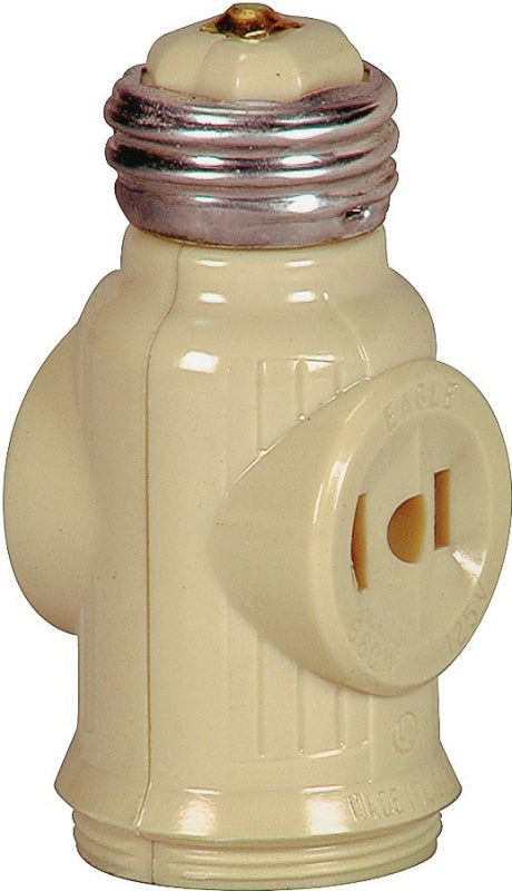 Eaton Wiring Devices BP715V Adapter, 660 W, 2 -Outlet, Thermoplastic, Ivory