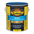 Cabot O.V.T. Low VOC Solid Tintable Ultra White Oil-Based Alkyd Linseed Oil Stain 1 gal, Pack of 4