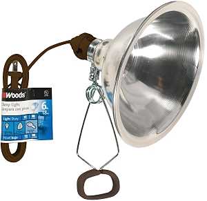 Southwire 151SW Clamp Light with Cord and Reflector, Vinyl Coated, Pack of 12