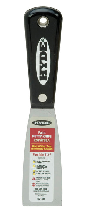 Hyde 1.5 in. W High-Carbon Steel Flexible Putty Knife, Pack of 5