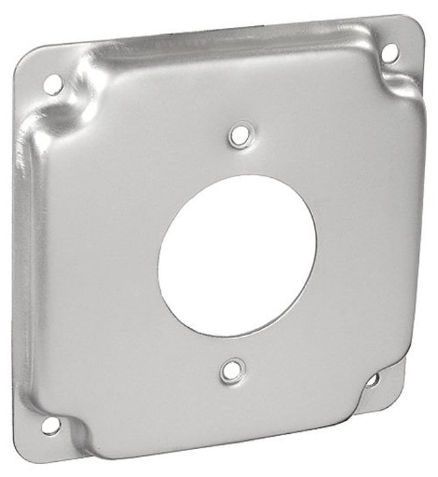 Southwire G1942-UPC Box Cover, 4 in W, Square, 1-Gang, Steel, Silver, Galvanized