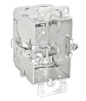 Southwire G601-OWBX-UPC Switch Box, 1-Gang, 11-Knockout, 1/2 in Knockout, Steel, Silver, Galvanized