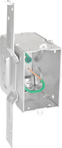 Southwire G603-FR-UPC Switch Box, 1-Gang, 5-Knockout, 1/2 in Knockout, Steel, Silver, Galvanized